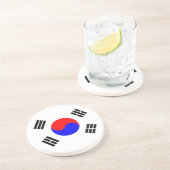 Flagge Südkoreas Sandstein Untersetzer (Seite)