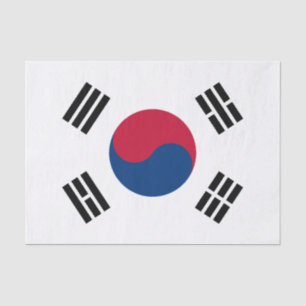 Flagge Südkoreas Seidenpapier