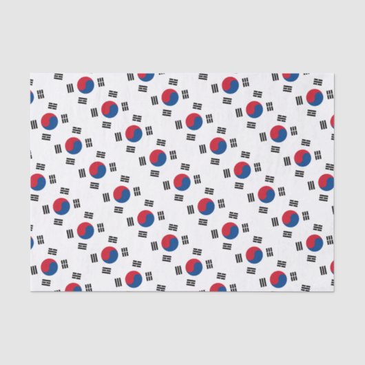 Flagge Südkoreas Seidenpapier (Vorderseite)