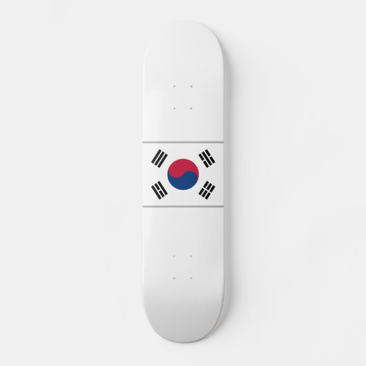 Flagge Südkoreas Skateboard (Vorderseite)