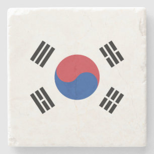 Flagge Südkoreas Steinuntersetzer