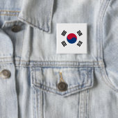 Flagge Südkoreas (Südkoreas) Button (Beispiel)