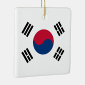Flagge Südkoreas (Südkoreas) Keramikornament (Rechts)