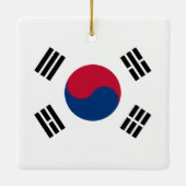 Flagge Südkoreas (Südkoreas) Keramikornament (Rückseite)