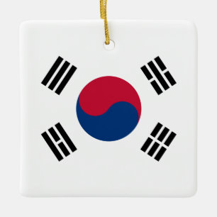 Flagge Südkoreas (Südkoreas) Keramikornament