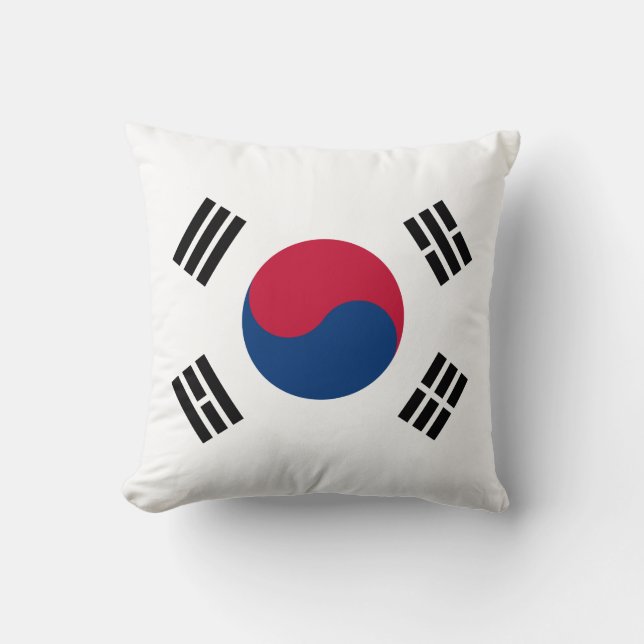 Flagge Südkoreas (Südkoreas) Kissen (Vorderseite)
