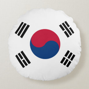 Flagge Südkoreas (Südkoreas) Rundes Kissen