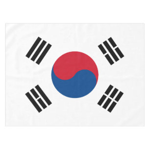 Flagge Südkoreas Tischdecke