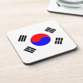 Flagge Südkoreas Untersetzer (Linke Seite)