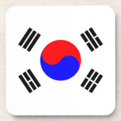 Flagge Südkoreas Untersetzer (Vorderseite)