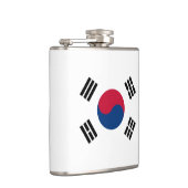 Flagge Südkoreas Vinyl Wrapped Flask Flachmann (Rechts)