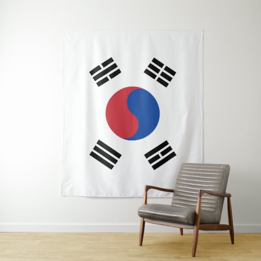 Flagge Südkoreas Wandteppich (Beispiel)