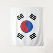 Flagge Südkoreas Wandteppich (Vorderseite)
