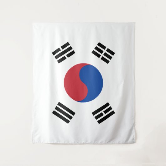 Flagge Südkoreas Wandteppich (Vorderseite)
