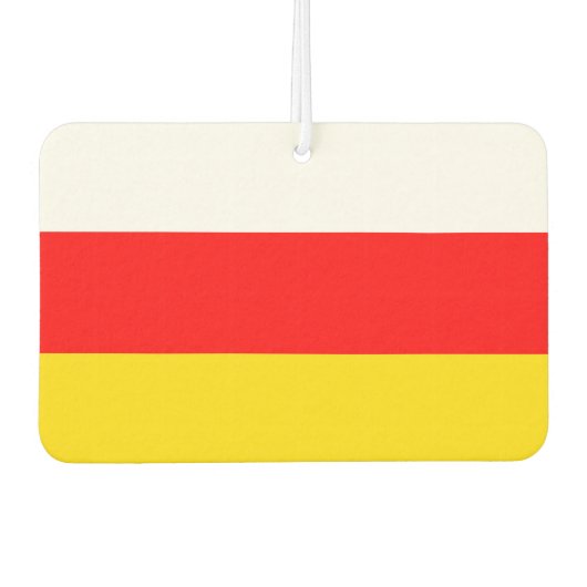 Flagge Südossetiens Autolufterfrischer (Vorderseite)