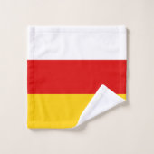 Flagge Südossetiens Badhandtuch Set (Waschlappen)