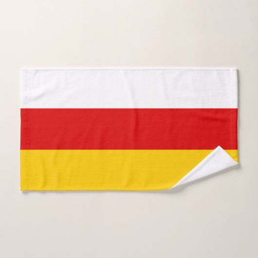 Flagge Südossetiens Badhandtuch Set (Handtuch)