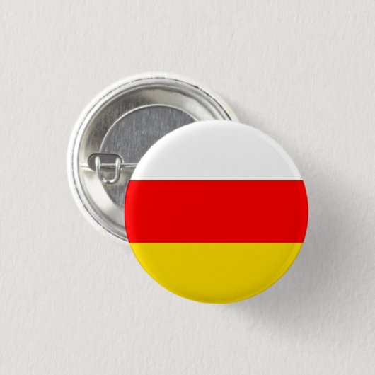 Flagge Südossetiens Button (Vorne & Hinten)
