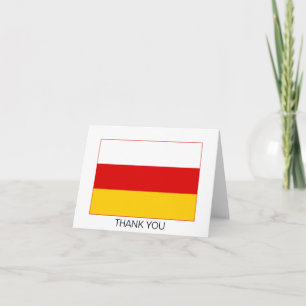 Flagge Südossetiens Dankeskarte