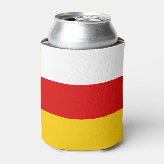 Flagge Südossetiens Dosenkühler (Kanne Vorderseite)