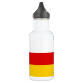 Flagge Südossetiens Edelstahlflasche (Links)