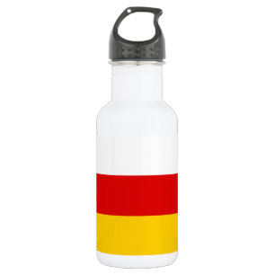Flagge Südossetiens Edelstahlflasche