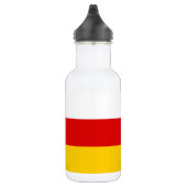Flagge Südossetiens Edelstahlflasche (Rechts)