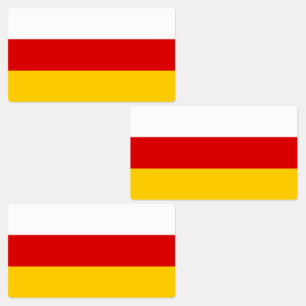 Flagge Südossetiens Etiketten