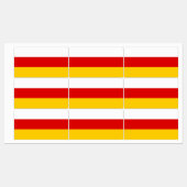 Flagge Südossetiens Etiketten (Blatt)