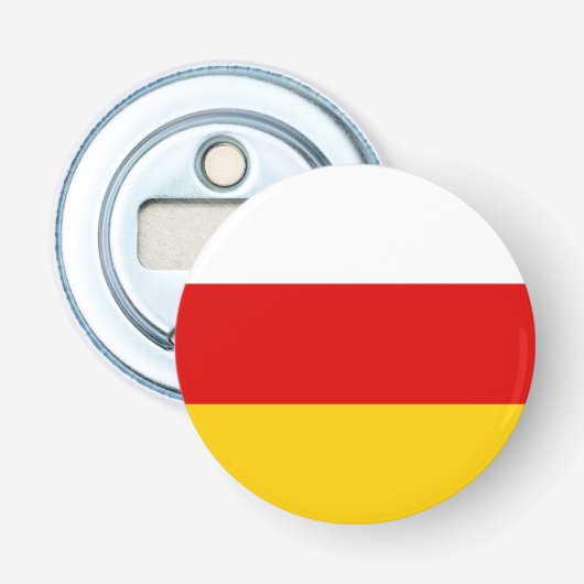 Flagge Südossetiens Flaschenöffner (Vorderseite)