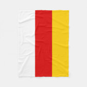 Flagge Südossetiens Fleecedecke (Vorderseite)