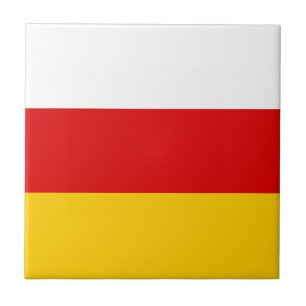 Flagge Südossetiens Fliese