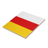 Flagge Südossetiens Fliese (Seite)