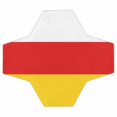 Flagge Südossetiens Fußball (Flach)