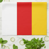 Flagge Südossetiens Geschirrtuch (Gefaltet)