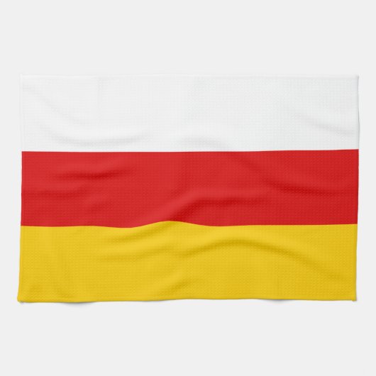 Flagge Südossetiens Geschirrtuch (Horizontal)