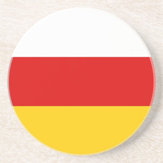 Flagge Südossetiens Getränkeuntersetzer (Vorne)