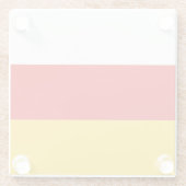 Flagge Südossetiens Glasuntersetzer (Rückseite)
