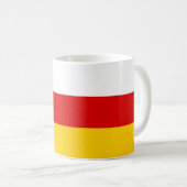 Flagge Südossetiens Kaffeetasse (VorderseiteRechts)