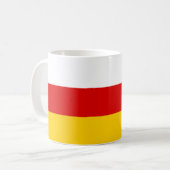 Flagge Südossetiens Kaffeetasse (Vorderseite Links)