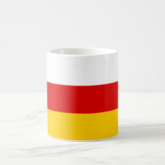 Flagge Südossetiens Kaffeetasse (Mittel)