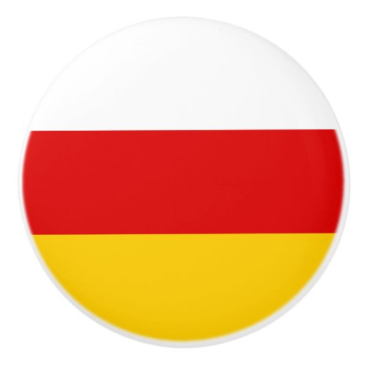 Flagge Südossetiens Keramikknauf (Vorderseite)