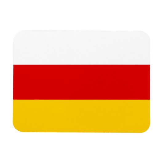 Flagge Südossetiens Magnet (Horizontal)