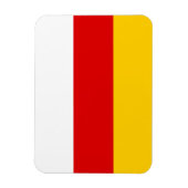 Flagge Südossetiens Magnet (Vertikal)