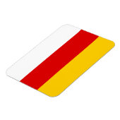 Flagge Südossetiens Magnet (Linke Seite)