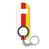 Flagge Südossetiens Mini Flaschenöffner (Rückseite)