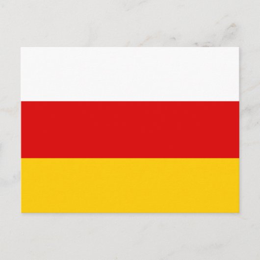 Flagge Südossetiens Postkarte (Vorderseite)
