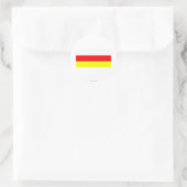 Flagge Südossetiens Runder Aufkleber (Tasche)