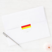 Flagge Südossetiens Runder Aufkleber (Umschlag)