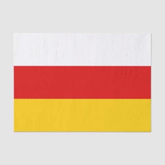 Flagge Südossetiens Seidenpapier (Vorderseite)